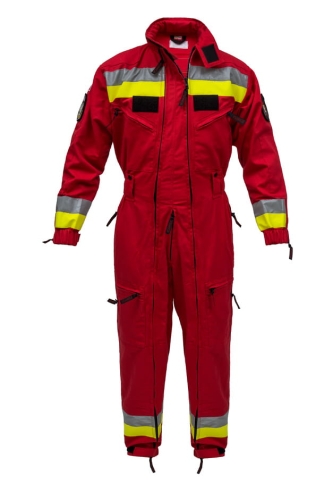 KOMBINEZON DLA GRUP POSZUKIWAWCZO RATOWNICZYCH - CZERWONY