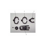 Zestaw uchwytów latarki do hełmu KZPT - oryginał