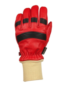 Rękawice bojowe FIRE PRO Ściągacz Czerwone Skórzane