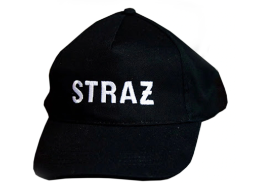 Czapka Czarna Haftowana STRAŻ