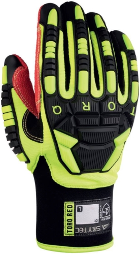 Rękawice techniczne Cestus Skytec Torq Red + Uchwyt