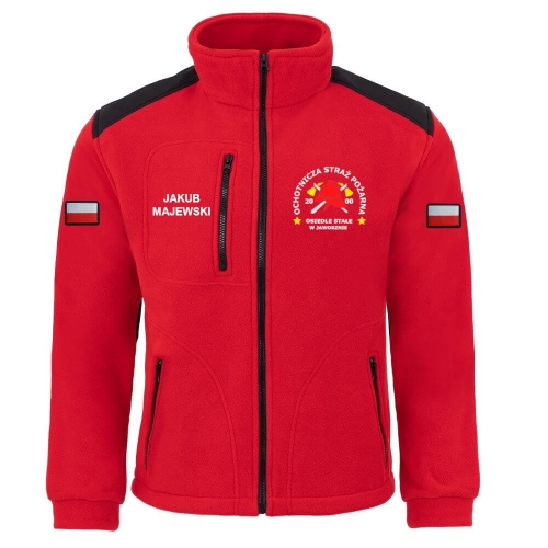 Czerwony Polar Strażacki OSP / PSP Haft