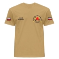 Koszulka strażacka piaskowa, OSP-PSP, Indywidualny Haft, T-shirt