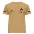 Koszulka strażacka piaskowa, OSP-PSP, Indywidualny Haft, T-shirt