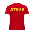 Czerwona koszulka strażacka , OSP-PSP, Indywidualny Haft, T-shirt