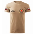 Koszulka strażacka Coyote OSP-PSP Indywidualny Haft T-shirt DUŻE ROZMIARY