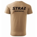 Koszulka strażacka Coyote OSP-PSP Indywidualny Haft T-shirt DUŻE ROZMIARY