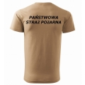 Koszulka strażacka Coyote OSP-PSP Indywidualny Haft T-shirt DUŻE ROZMIARY