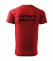 Czerwona Koszulka Ratownik Medyczny Indywidualny HAFT Lekarz T-SHIRT