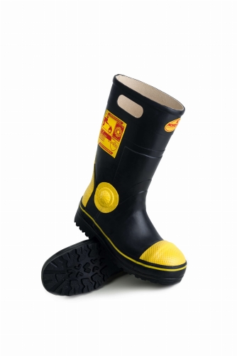 Buty strażackie gumowe FIREMAN P CNBOP (antyprzecięciowe)