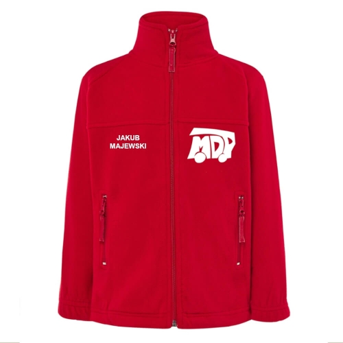 Czerwony polar dziecięcy MDP - Małe rozmiary