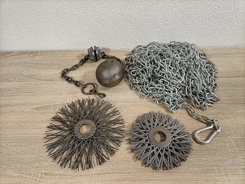 Profesjonalny zestaw kominiarski szczotka podwójna