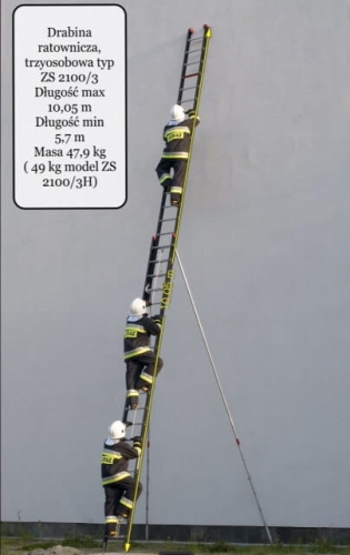 Drabina ratownicza trzyosobowa ZS2100/3 H