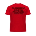Czerwona koszulka strażacka  MDP Indywidualny Haft T-shirt