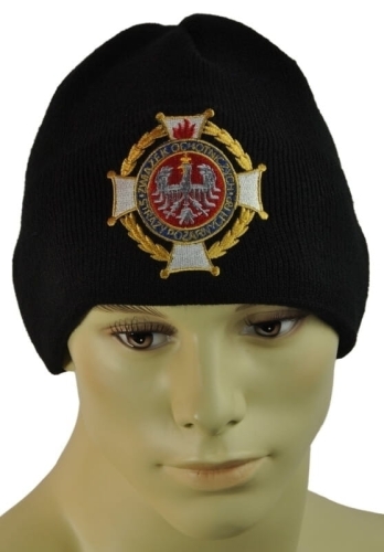 Czapka zimowa OSP z Polarem ZOSPRP / Czapka zimowa OSP z Polarem Krzyż Związku OSP RP