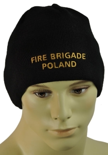 Czapka zimowa STRAŻ z Polarem  FIRE BRIGADE POLAND