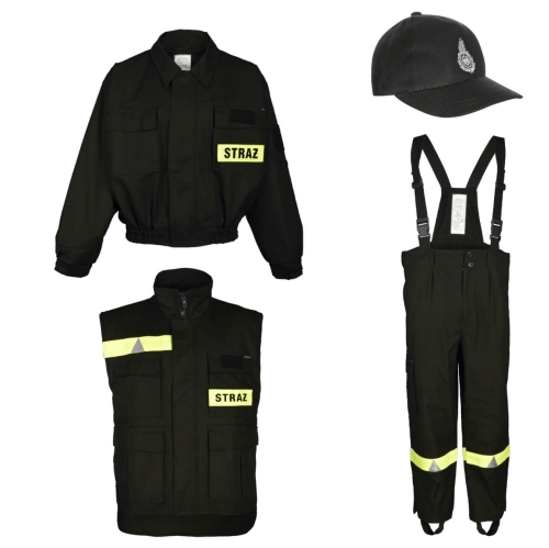 Ubranie koszarowe strażaka, 4-częściowe, Kamizelka bez rękawów -  beaver