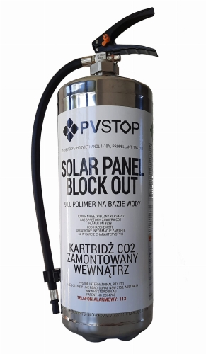 Gaśnica do paneli fotowoltaicznych PV STOP