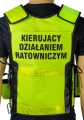 Kamizelka taktyczna KDR kierujący działaniem ratowniczym fluo