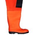 Spodniobuty MAX FLUO pomarańczowe z kaloszami bezpiecznymi S5 SBM01
