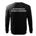 Czarna bluza strażacka OSP / PSP  Termotransfer DTF