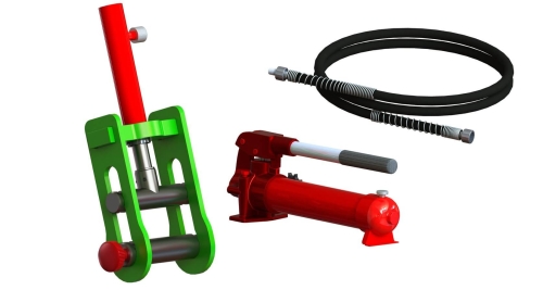 Zacisk hydrauliczny do rur ZHR 65 4t