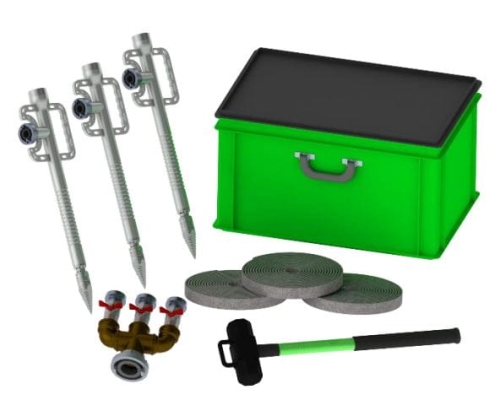 Zestaw mini lanc dachowych MKD z zdolnością przebijania MKD3535x3