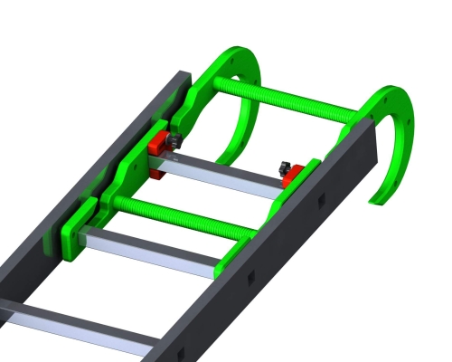 Adapter kalenicowy do drabin jednoprzęsłowych D-18S oraz aluminiowych nasadkowych DN-2.7