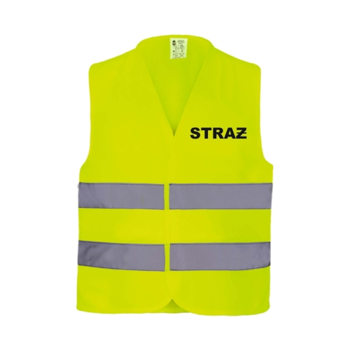 Strażacka Żółta kamizelka ostrzegawcza