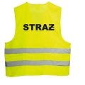 Strażacka Żółta kamizelka ostrzegawcza