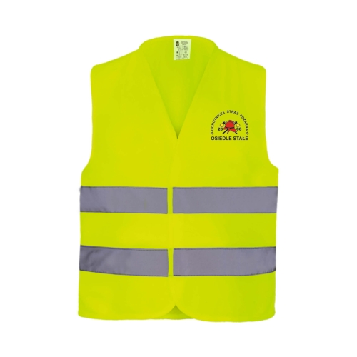 WŁASNY PROJEKT Żółta kamizelka ostrzegawcza STRAŻ