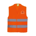 WŁASNY PROJEKT Pomarańczowa kamizelka ostrzegawcza