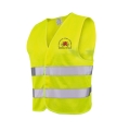 WŁASNY PROJEKT Strażacka Żółta kamizelka ostrzegawcza siatkowa