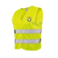 WŁASNY PROJEKT Strażacka Żółta kamizelka ostrzegawcza siatkowa