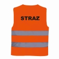 Strażacka Pomarańczowa kamizelka ostrzegawcza siatkowana