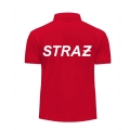 Czerwona koszulka Polo męska z krótkim rękawem / Koszulka POLO strażacka OSP-PSP Indywidualny DTF Czerwona