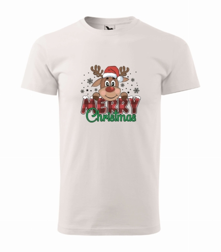 Biała Koszulka Merry Christmas / Biała Koszulka Wesołych Świąt