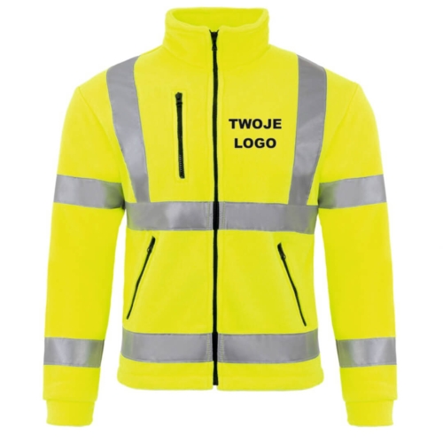 Odblaskowy Polar z Twoim Logo Haftowany High Vision