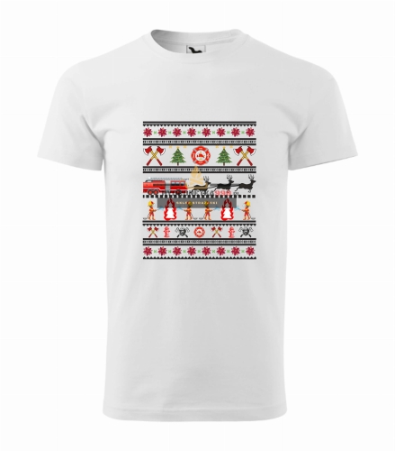 Biała Koszulka Strażacki Kolaż