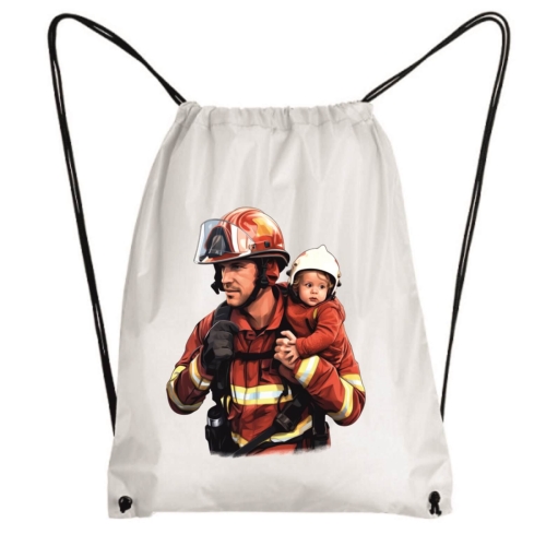 Worek sportowy Strażak z dzieckiem