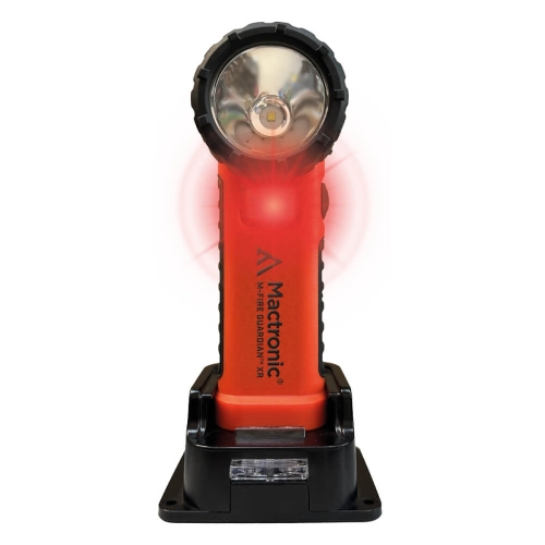 M-FIRE GUARDIAN XR, latarka kątowa ATEX z akumulatorem i światłem czerwonym 240 lm