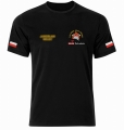 Czarna Koszulka z długim rękawem strażacka OSP-PSP Indywidualny Haft T-shirt
