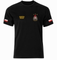 Czarna Koszulka z długim rękawem strażacka OSP-PSP Indywidualny Haft T-shirt
