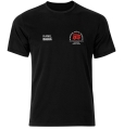 Czarna Koszulka z długim rękawem strażacka OSP-PSP Indywidualny Haft T-shirt