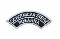 Emblemat półokrągły na ramię Srebrny PÓŁKSIĘŻYC OSP